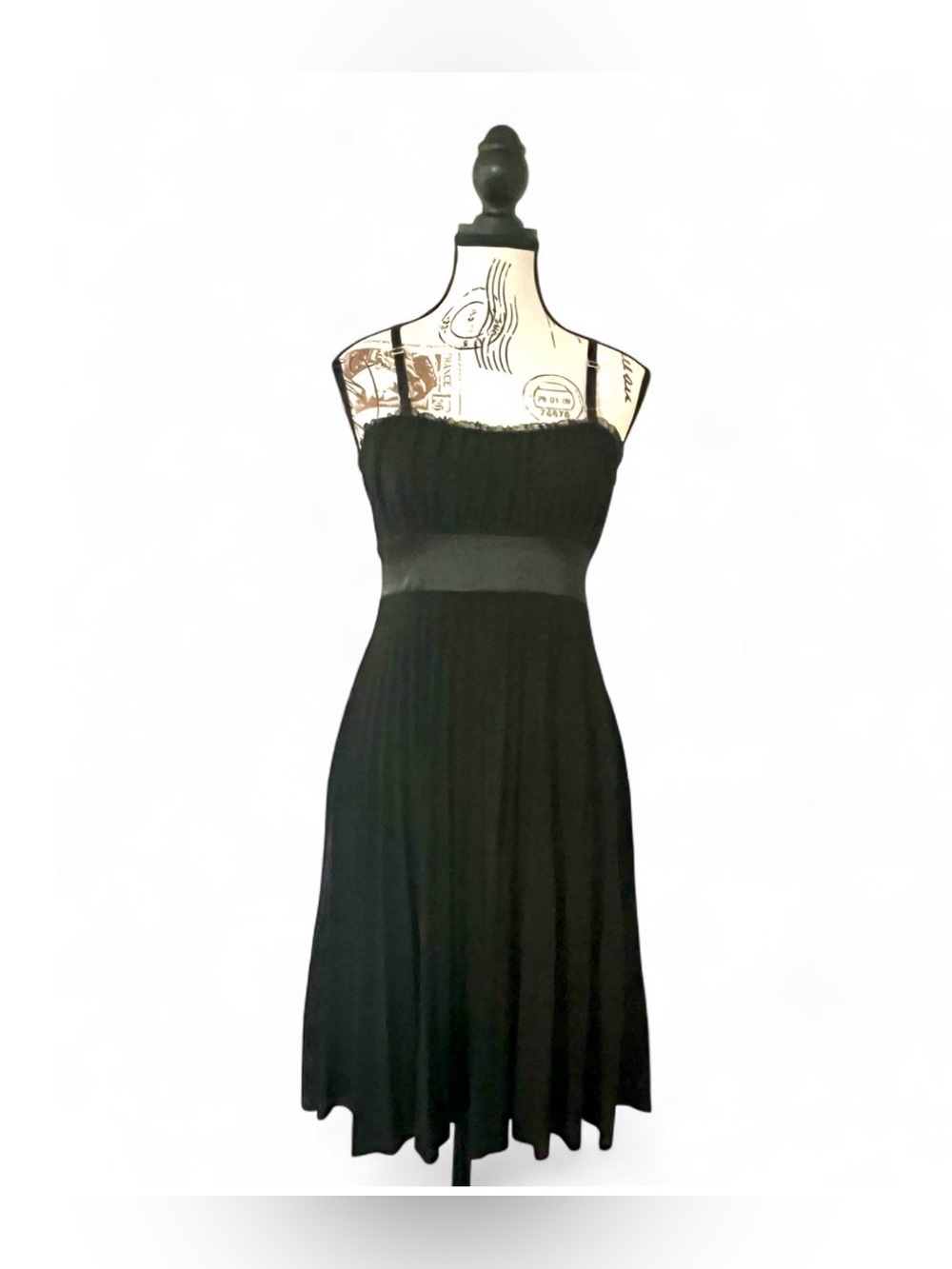Taboo Vintage Y2K Babydoll Style Black Prom Dress Women’s Medium Spaghetti Strap
